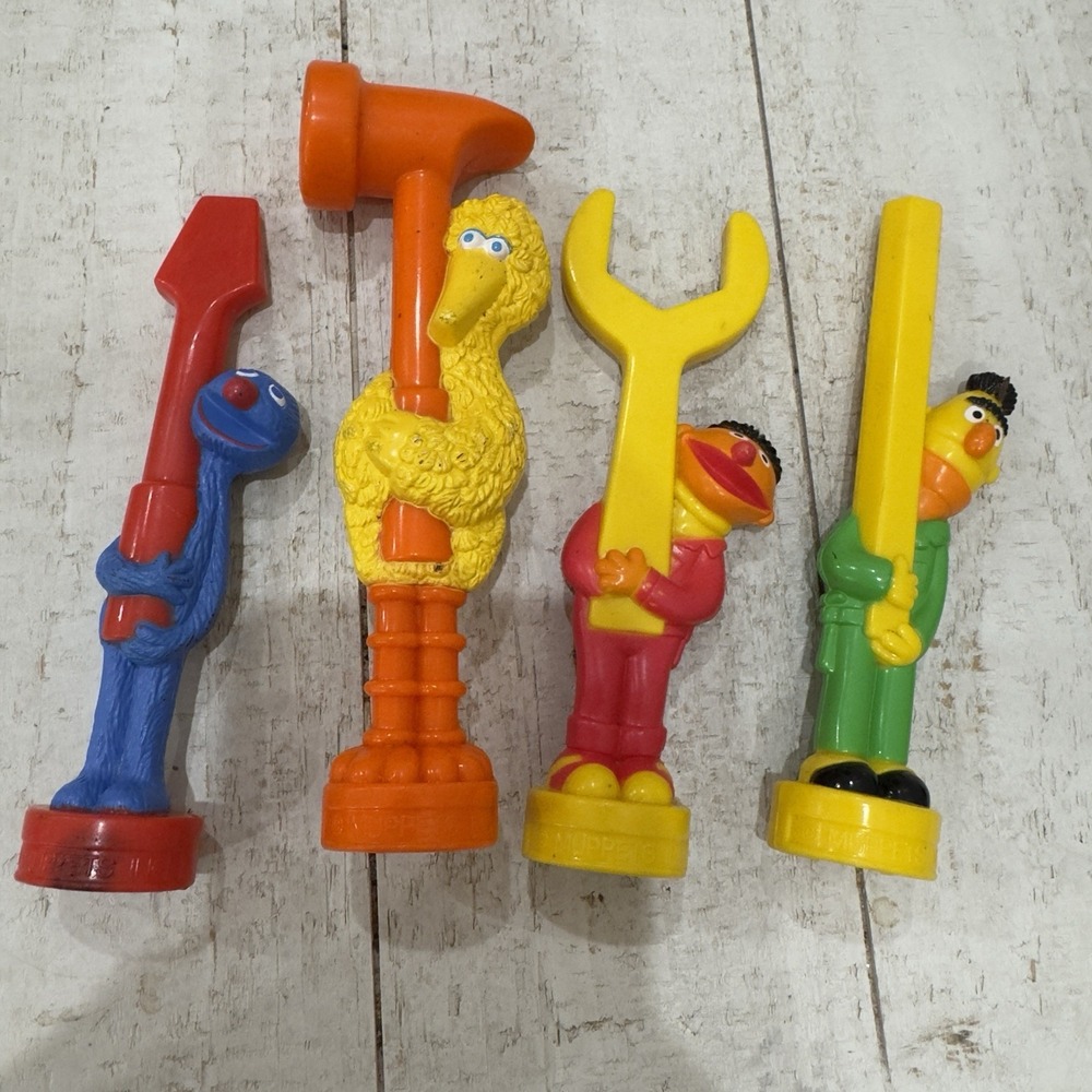 Sesame Street Work Bench Tool Set Grover Screwdriver Bert Ernie Wrench Hammer